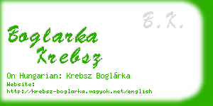 boglarka krebsz business card