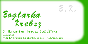 boglarka krebsz business card